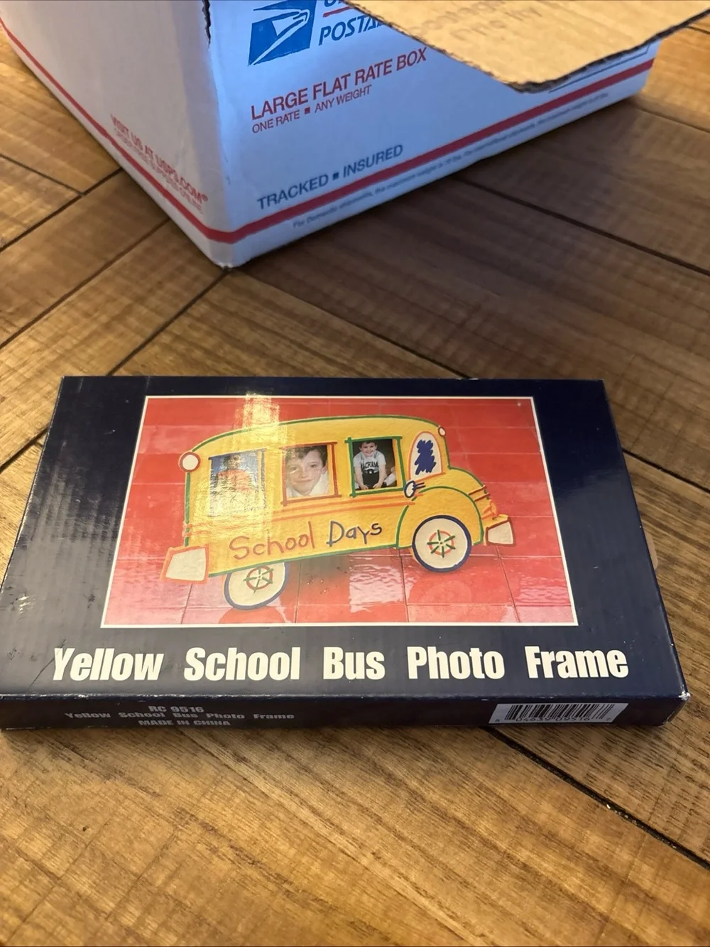 Yellow School Bus Photo Frame